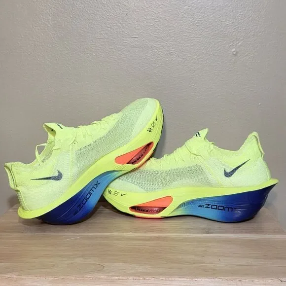 Nike Air Zoom Alphafly NEXT% 3 Fast Pack Volt Running Shoes FD8311-700 Men's 10